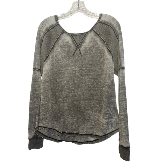 Marc New York Womens Pullover Long Sleeve Vintage Washed Sweatshirt Gray Medium - Picture 2 of 16